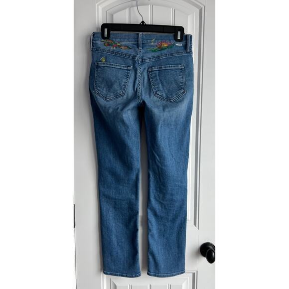 MOTHER The Mid Rise Dazzler Ankle - I wet my plants - Size 25 - Picture 2 of 9